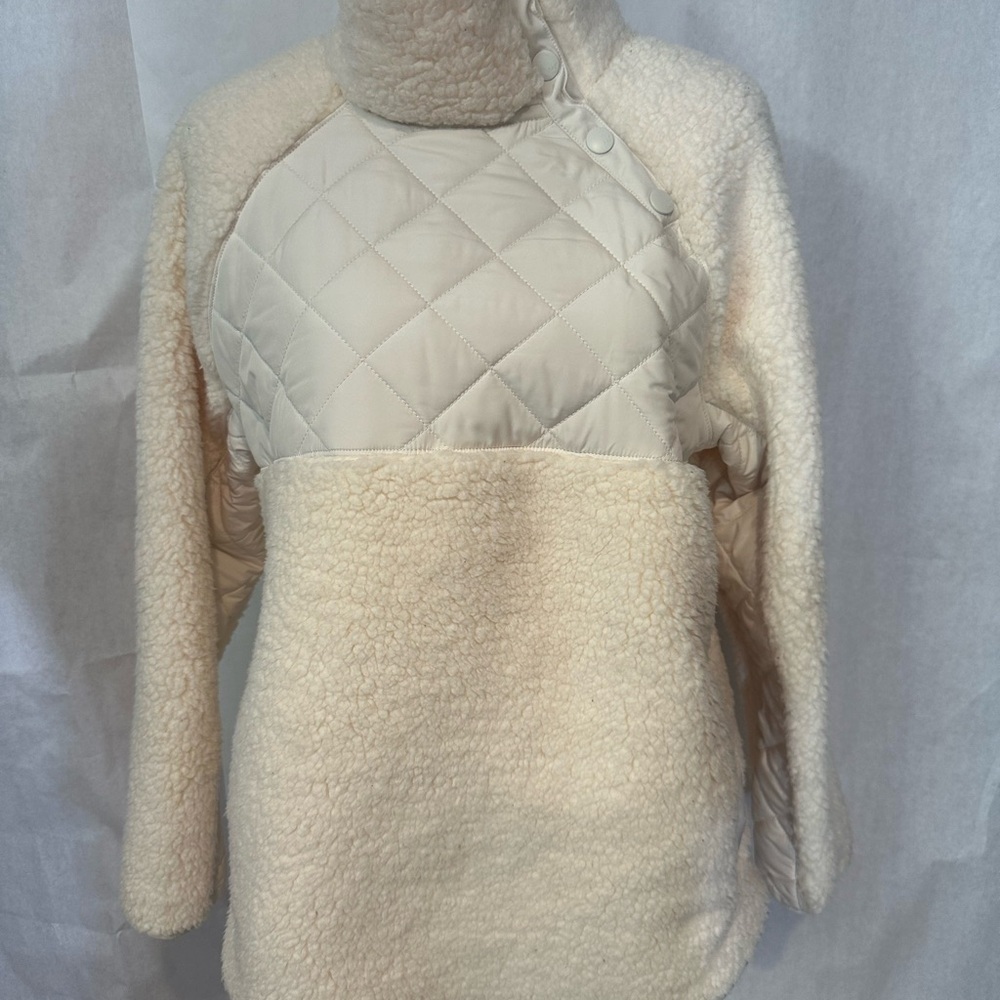 Abercrombie & Fitch Cream Teddy Jacket